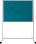 Корково табло с плат на колела синьо-зелен Ал. рамка  90х180