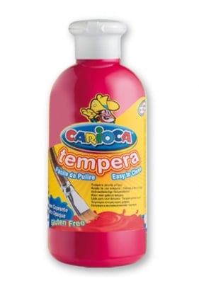 Темперни бои Carioca 1цв в тубa 500ml ЧЕРВЕН