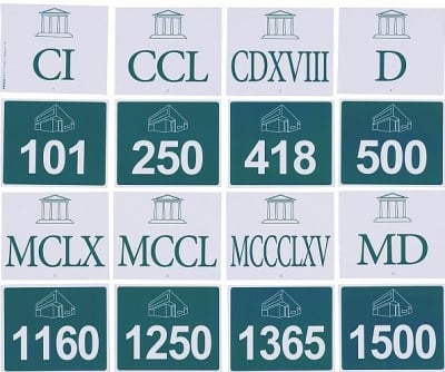 Игра “Римските числа от 100 до 2100“