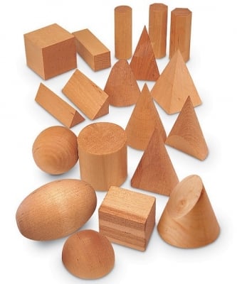 Геометрични дървени форми, 19вида