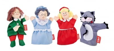 Комплект 4 кукли за ръка - Червената шапчица