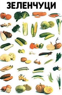 Табло  “Зеленчуци“ 53х77см, изд.Гея Либрис