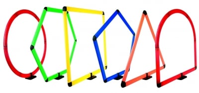 Препятствия - 6 геометрични фигури от пластмаса