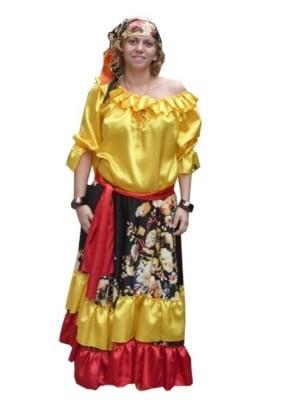 Ромски костюм дамски до 140см
