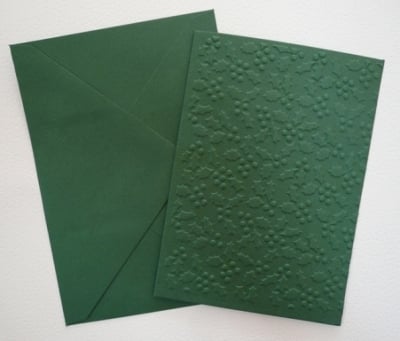 Картончета за картички с релеф, зелени