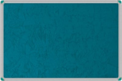 Корк.табло с плат  синьо-зелено Ал.рамка   45х60
