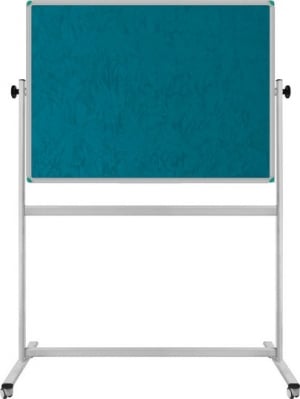 Корково табло с плат револвиращо синьо-зелен Ал. рамка  90х120