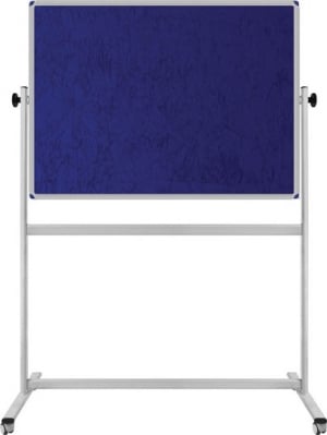 Корково табло с плат револвиращо синьо Ал. рамка 120х140