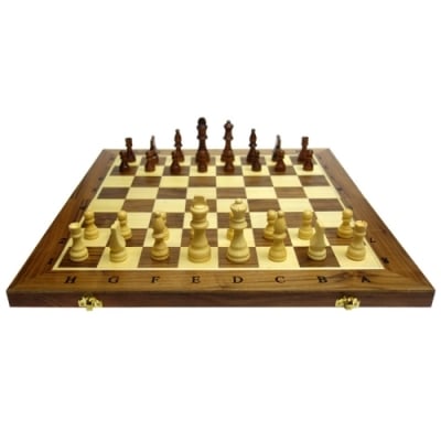 Шах и табла в кутия от дърво - 49х49х2.5см