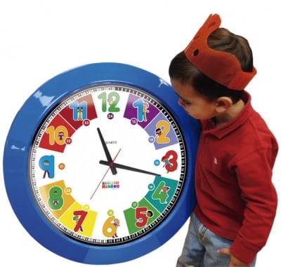 Гигантски дидактичен часовник Деца d=60 см