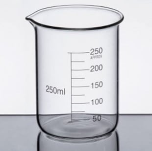 Чаша Бехер - ниска форма 250мл