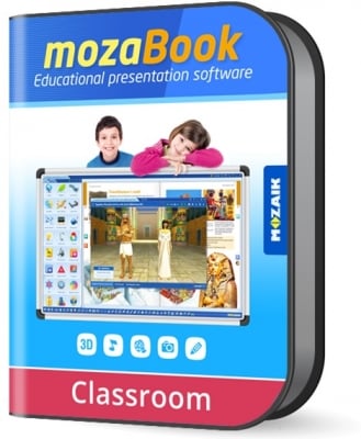MozaBook Софтуер за интерактивна дъска Classroom, едногодишен лиценз за 1 профил