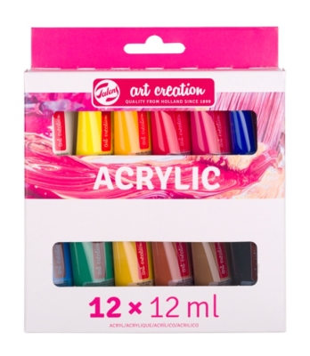 Акрилни бои Art Creation,  12 цвята х 12 ml