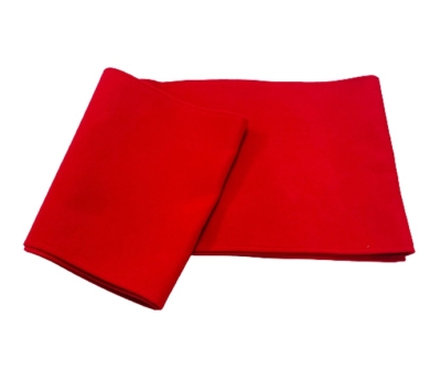 Пояс за народна носия - червен, за мъже (вълнен плат)