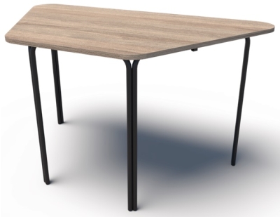 Маса трапец 128.8х68 Н=54см, цветна