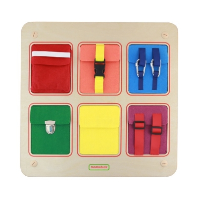 Манипулативна дъска за стена - Закопчалки за сръчност на пръстите 1