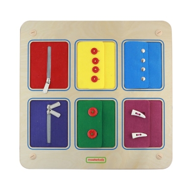 Манипулативна дъска за стена - Закопчалки за сръчност на пръстите 2