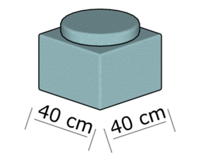 Табуретка Лего 40х40 H=45см