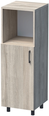 Модулен шкаф Уни с открит рафт и врата, 40х42 Н=120см, цветен