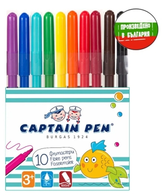 Флумастери “Капитан Пен” 10 цв