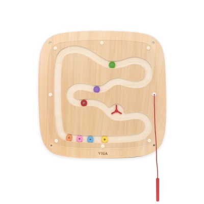 Дървен стенен панел - Магнитен лабиринт Гравитационен поток