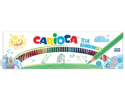 Цветни моливи Carioca Tita, 50 цвята