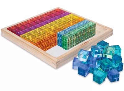 Огледална табла с акрилни кубчета (100 броя)