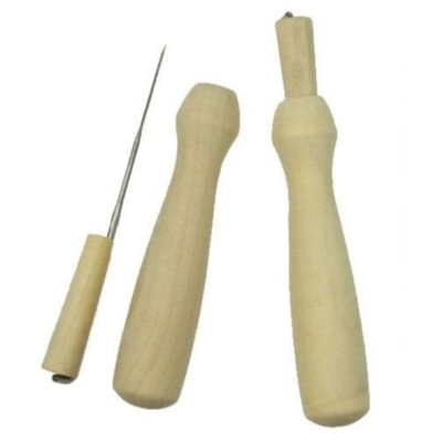 Дървена дръжка за игла за филц + 1 игла