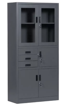 Метален шкаф Carmen CR-1240 E SAND 90х40 Н=185см, графит