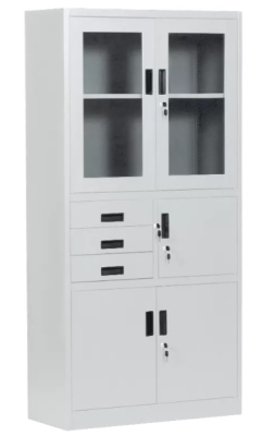 Метален шкаф Carmen CR-1240 E J 90х40 Н=185см, светлосив