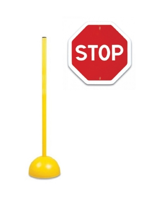 Пътен знак на стойка 110см. - Стоп
