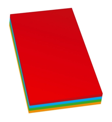 Хартия цветна А4 микс НАСИТЕНА 80гр./m2, 100л. (5цв.х20л.)