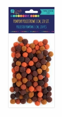 Помпони 1см - Кафяви, 120 броя