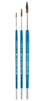 Четки за рисуване Kite Classic кръгли, 3 броя (№ 3, 7, 11)