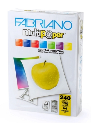 Копирен картон Fabriano Multipaper A4, 240 g/m2, гланц, 150 л.