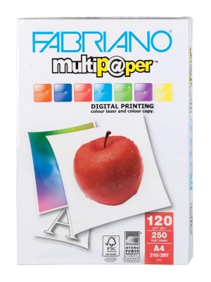 Хартия копирна Fabriano Multipaper A4, 120 g/m2, гланц, 250 л.