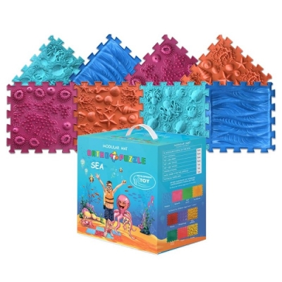 Модулен сензорен килим за игра Ortho Puzzle - Море