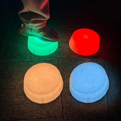 Сензорни камъни с LED-светлина Ф-21 см, 6 броя