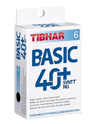 Топчета за тенис на маса TIBHAR BASIC 40+, 6 броя