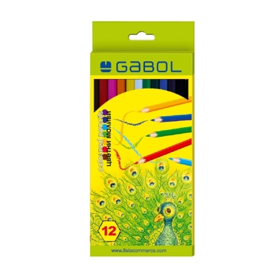 Цв.моливи Gabol 12цв дълги