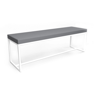 RFG Пейка P140, с метална основа и тапицирана седалка, 140х40х46 см