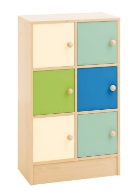 Шкаф Pastel с 6 шкафчета - Малък модул, 66х35х112см