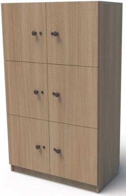 Шкаф 80х40 Н=133см, с шест вратички, със заключване