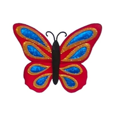 Декор - Пеперуда, 40х50см (червена)