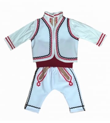 Народна носия за момче  3-6 години (Модел 1) - риза, елек, панталон, пояс