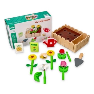 Дървена игра - Моята малка градина за цветя