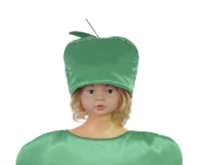 Театрална шапка -   Ябълка (зелена)
