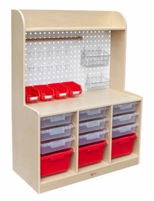 Шкаф за съхранение на детски играчки, инструменти и арт материали