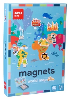 Apli Kids Магнитна игра - Карта на света