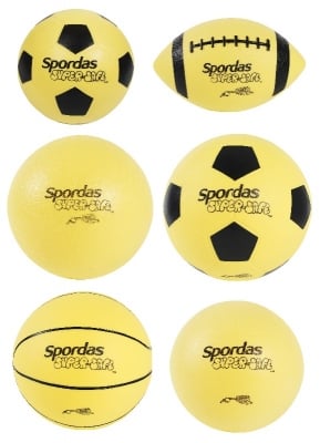 Комплект от 6 спортни топки, суперздрави